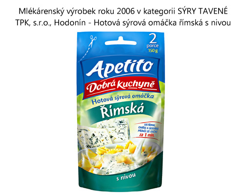Hotová římská omáčka - Tavený sýr roku 2006