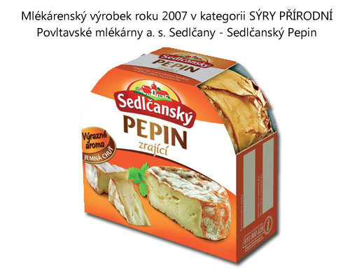Sedlčanský Pepin - Přírodní sýr roku 2007