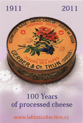 Kapesní kalendářík 100 let výroby tavených sýrů.