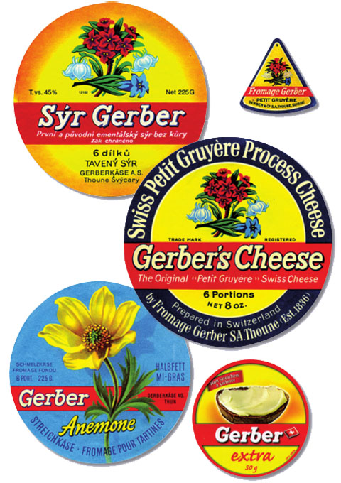 Tavené sýry firmy Gerber