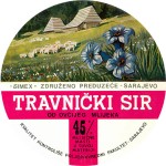 Srov etiketa - cheese label - Bosna a Hercegovina