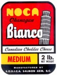 British Kolumbia - sýrová etiketa - cheese label