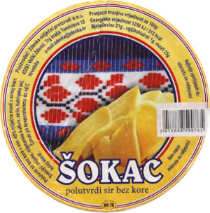 Chorvatský sýr Šokač