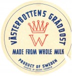 Švédsko - sýrová etiketa - cheese label