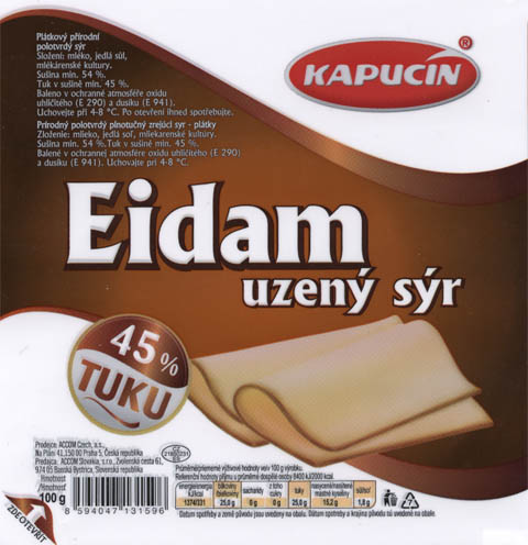 Sýrové plátky Kapucin