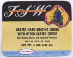 Washington D.C. - srov etiketa - cheese label