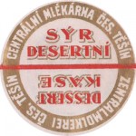 Sýrová etiketa - cheese label - Česká republika