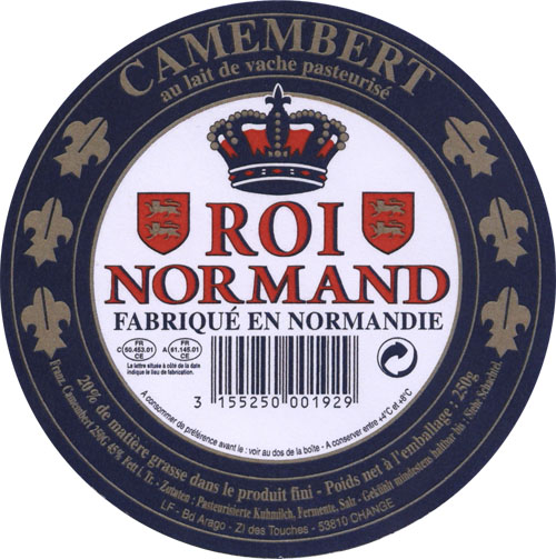 sýrová etiketa camembert Francie