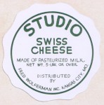 Missouri - srov etiketa - cheese label