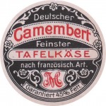 Německo - sýrová etiketa - cheese label