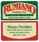 USA - sýrová etiketa - cheese label