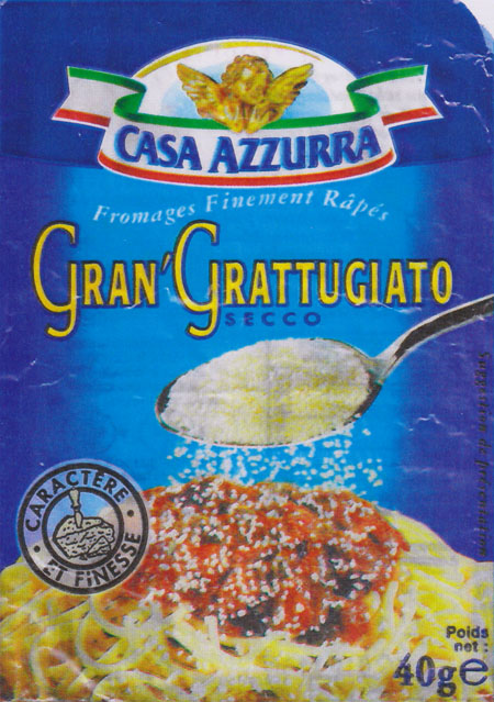 Cheese label Italia