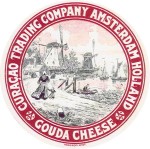 Sýrová etiketa - cheese label - Nizozemsko