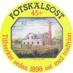 Švédsko - sýrová etiketa - cheese label