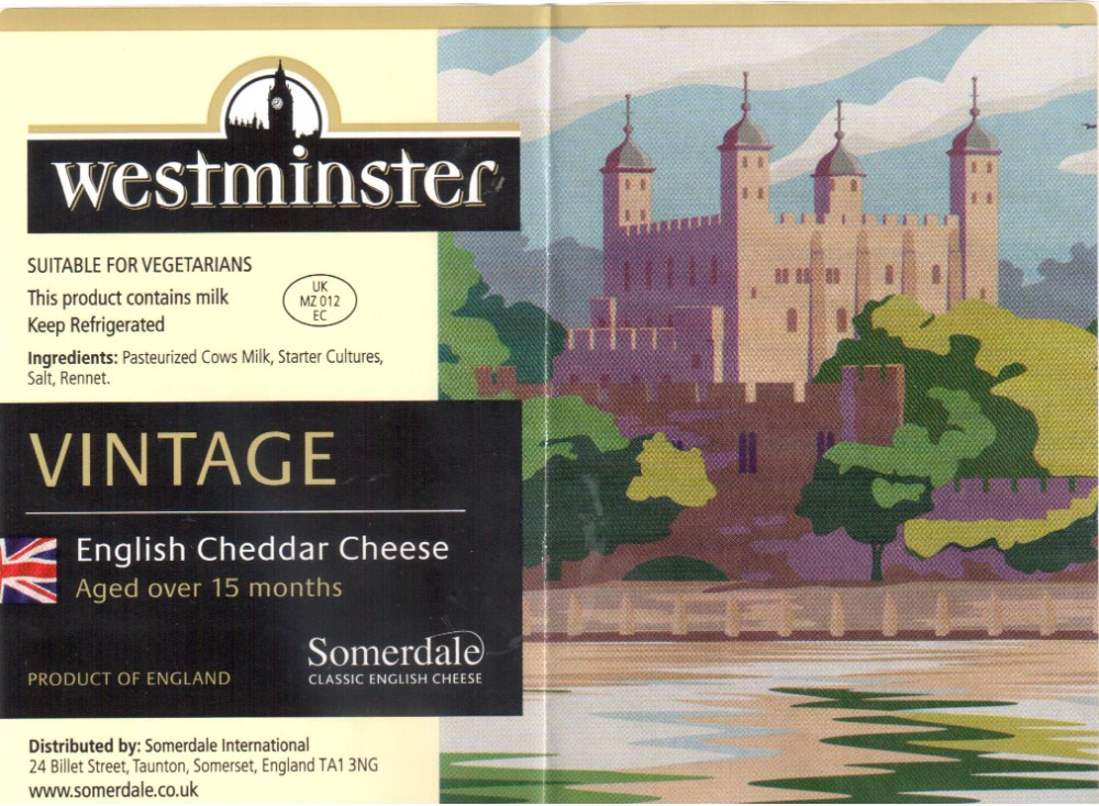 Sýrová etiketa Velká Británie
