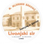 Bosna a Hercegovina - sýrová etiketa - cheese label