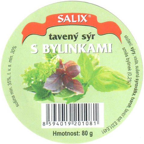 sýrová etiketa Salix