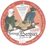 Francie - srov etiketa - cheese label