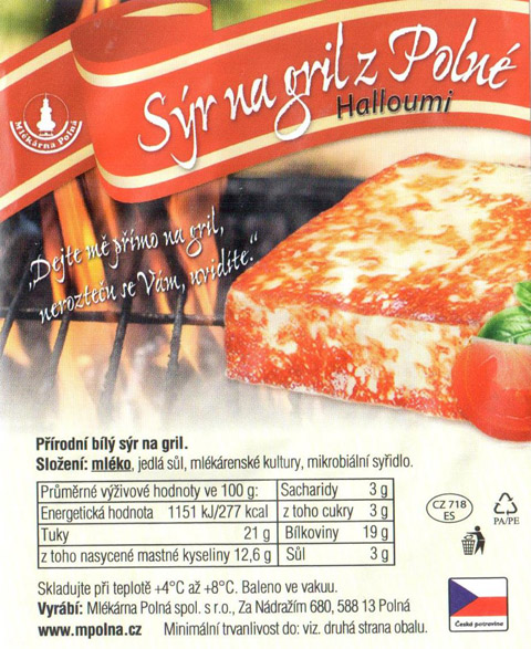 cheese label