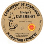 Francie - srov etiketa - cheese label