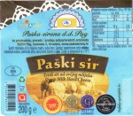 Chorvatsko - sýrová etiketa - cheese label
