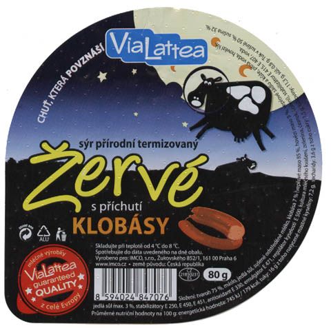 sýrová etiketa Česká republika